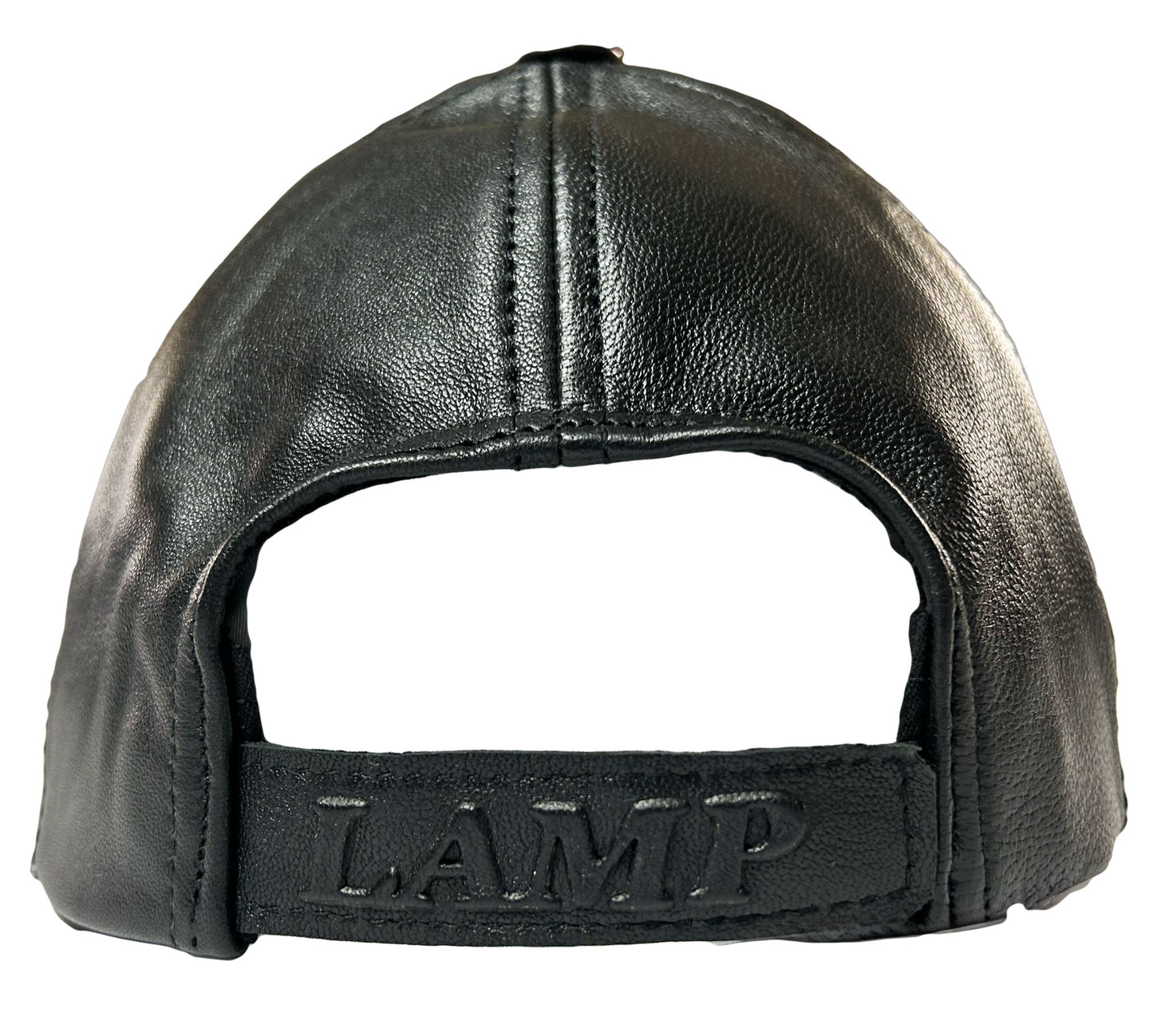 Classic Leather Baseball Hat- Black