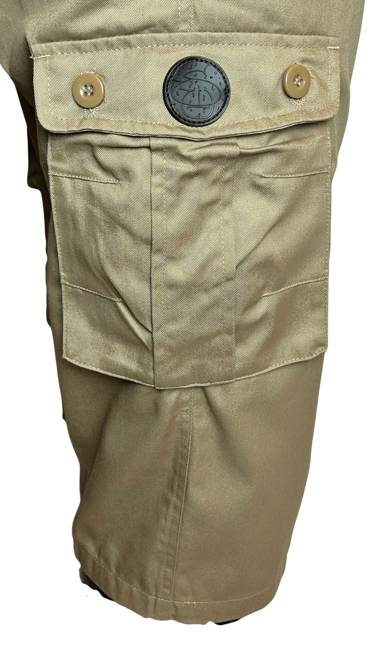 Premium Multi-Pocket Custom Shorts- Beige