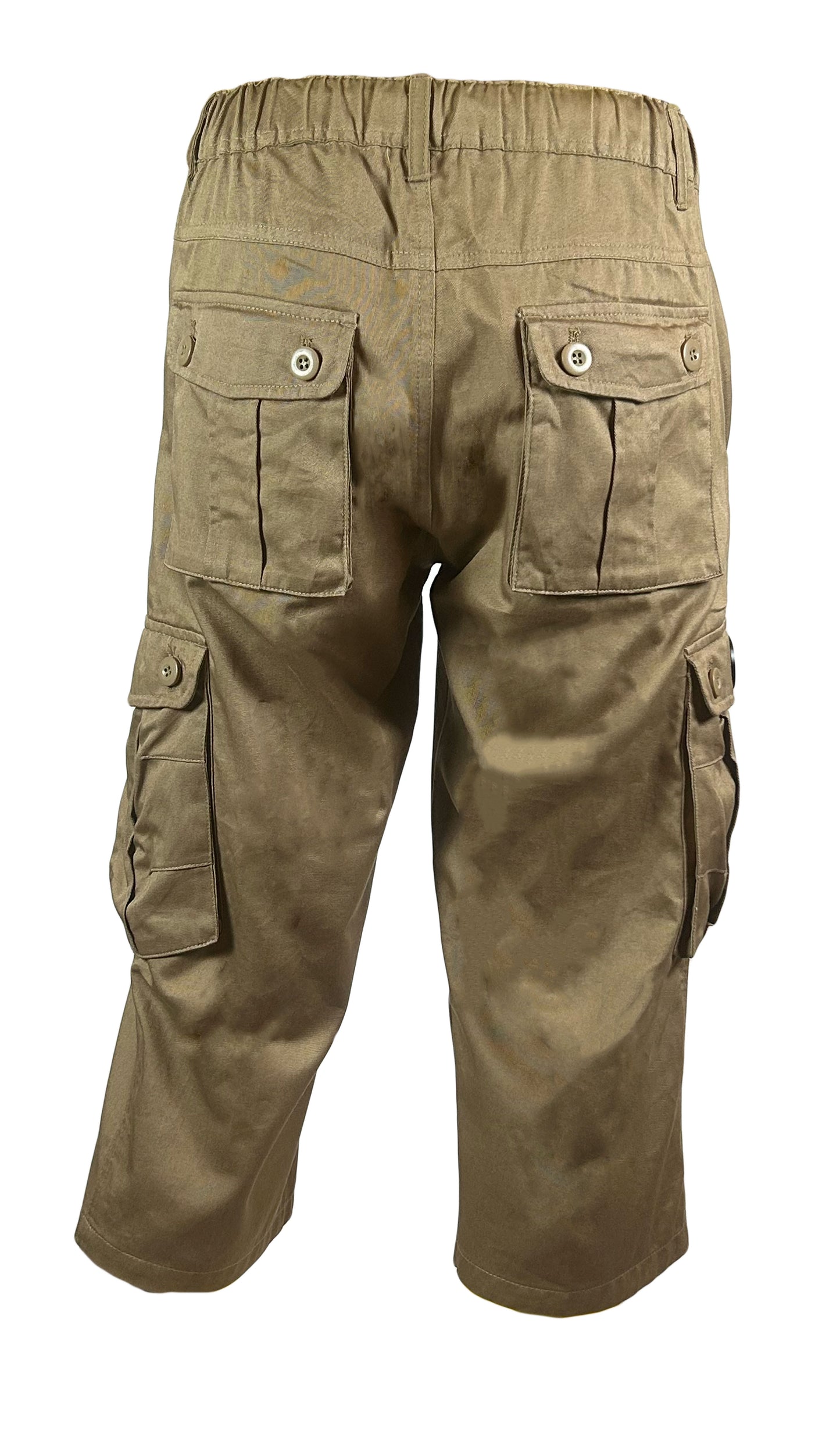 Premium Multi-Pocket Custom Shorts- Tan