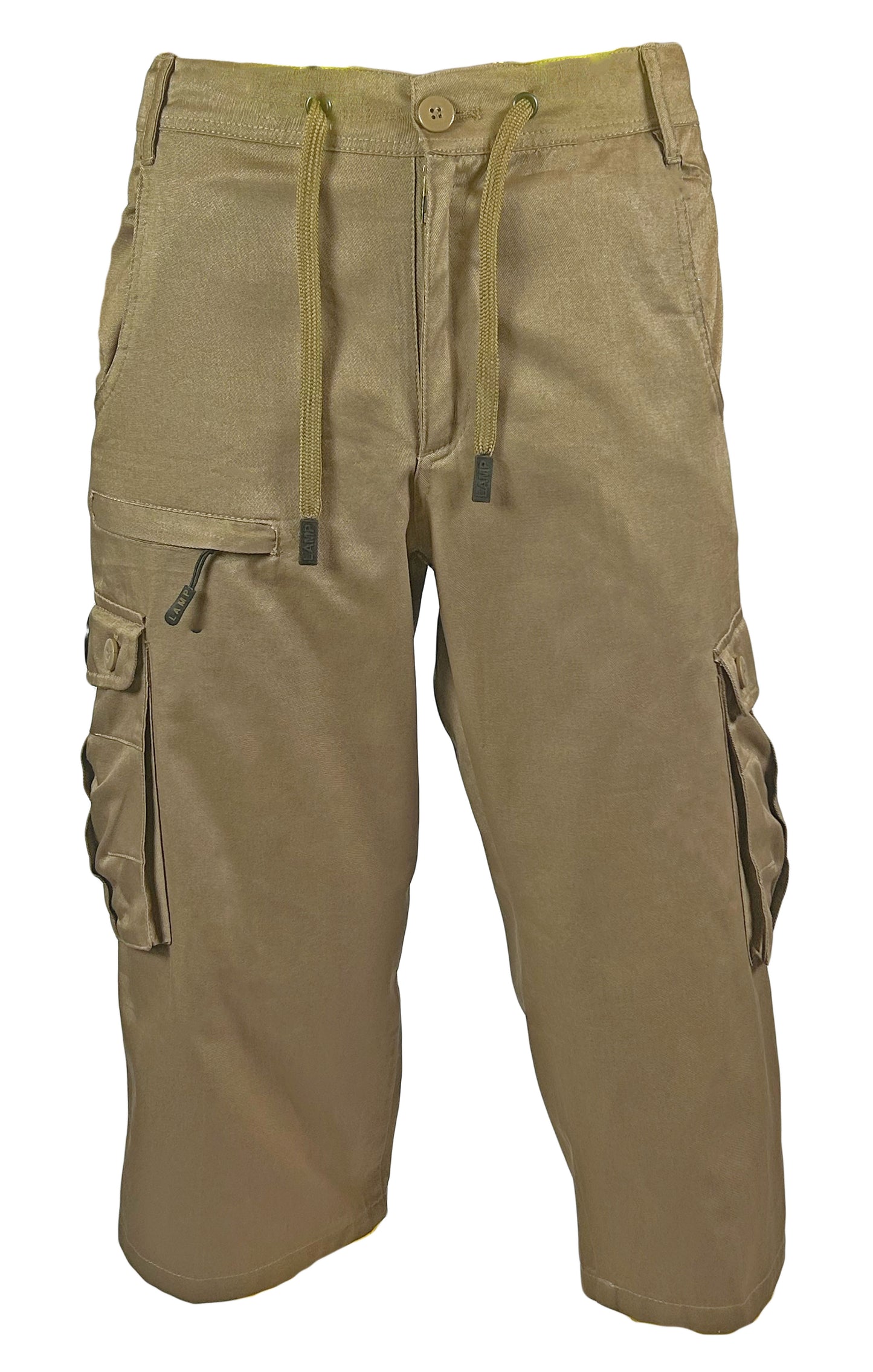 Premium Multi-Pocket Custom Shorts- Tan