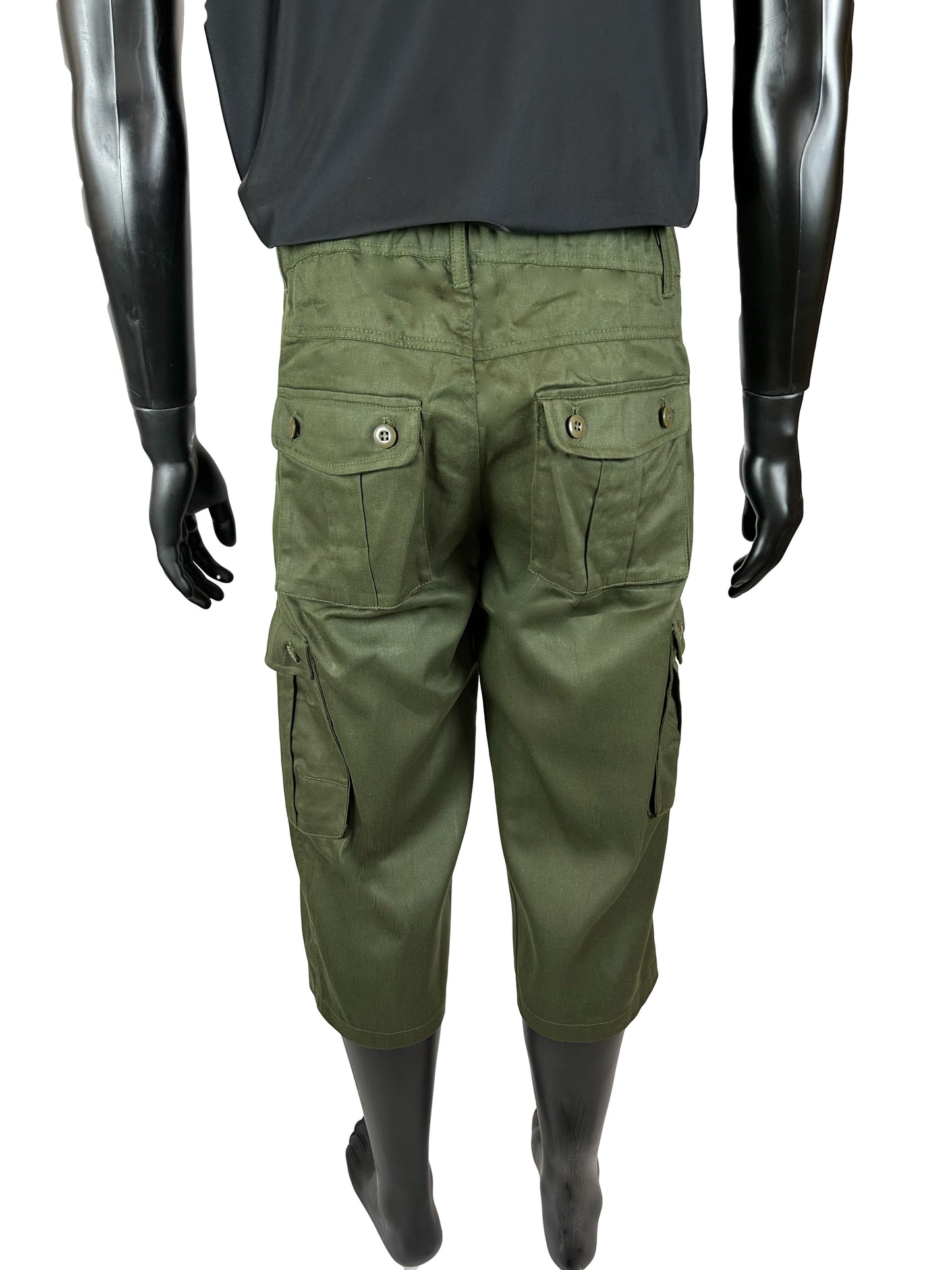 Premium Multi-Pocket Custom Shorts- Green