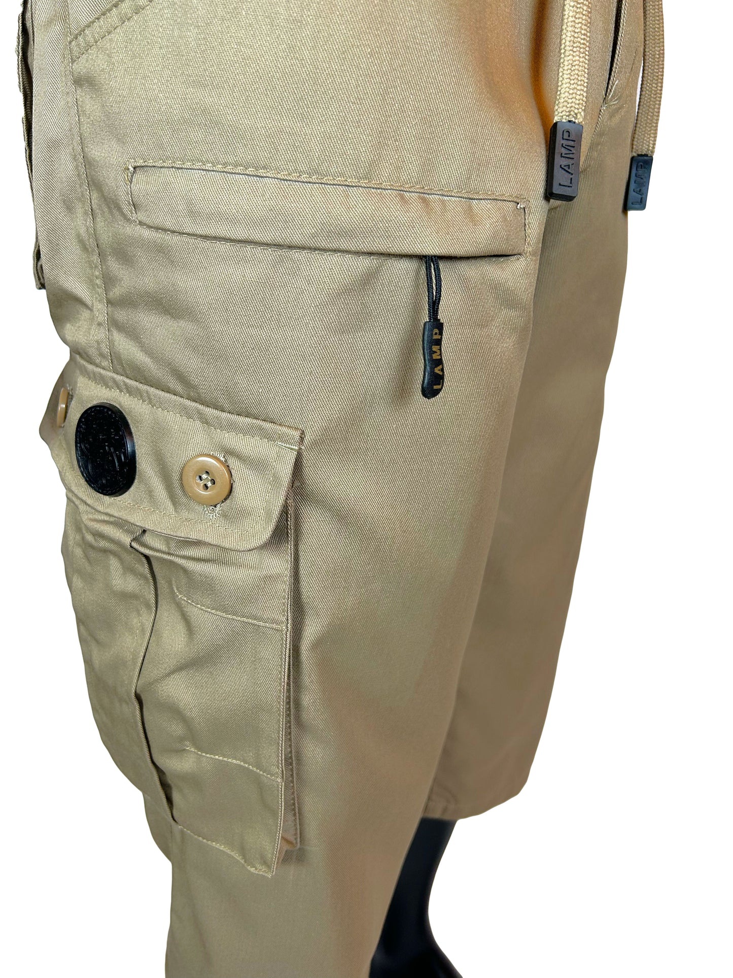 Premium Multi-Pocket Custom Shorts- Beige